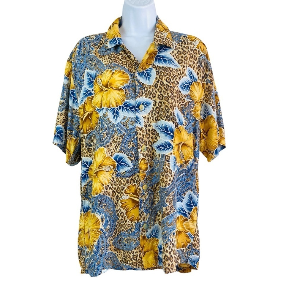 Jams World Jungle Biscus Hawaiian Camp Shirt
